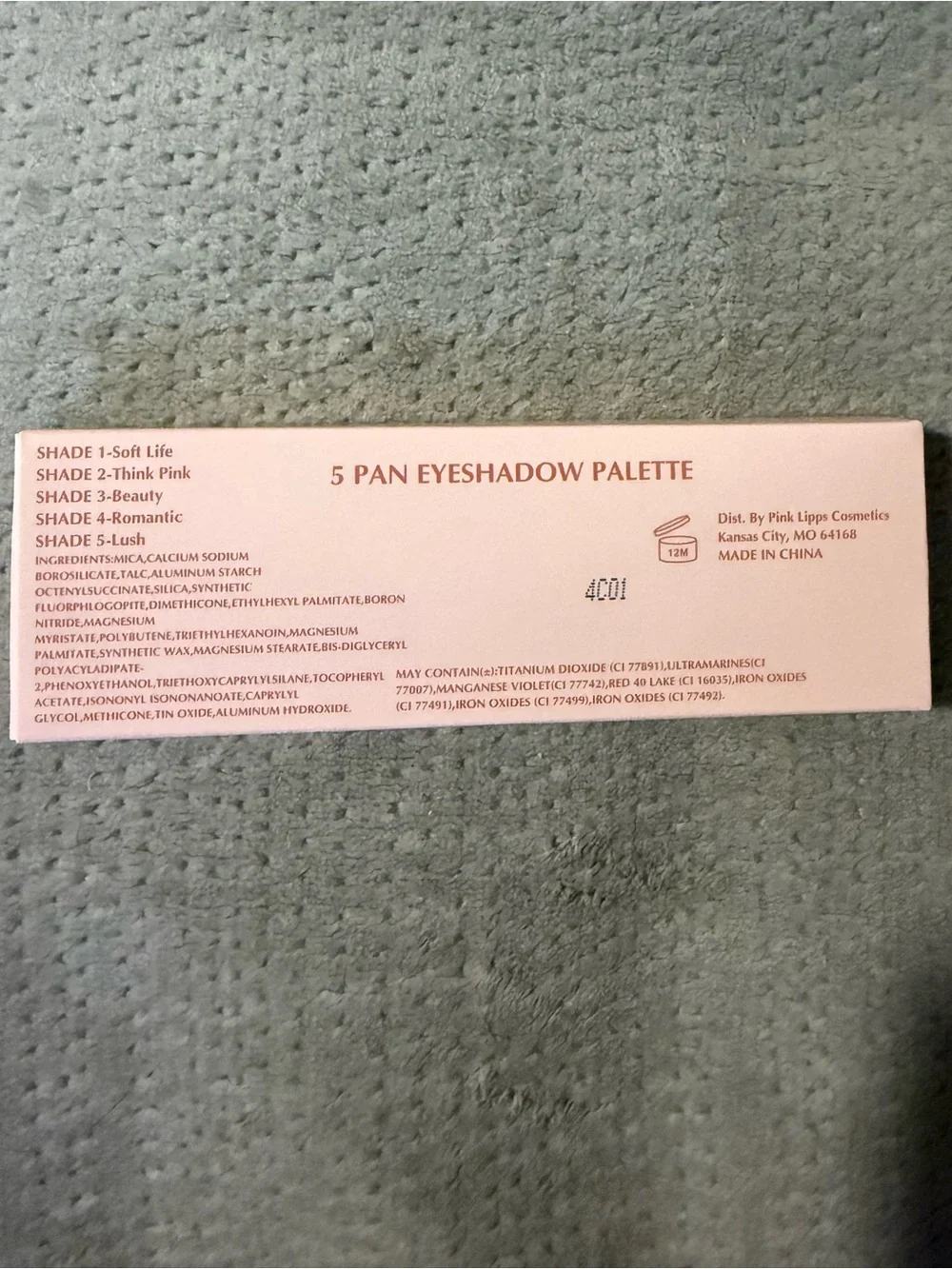 Pinklipps mini eyeshadow palette